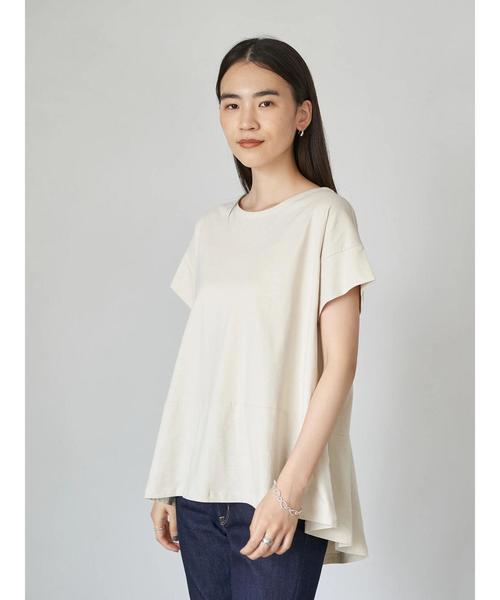 AMERICAN HOLIC(アメリカンホリック)の「裾イレヘム切り替えカットプルオーバー *(Tシャツ/カットソー・レディース・キャメル/ネイビー/オフホワイト/アイボリー/チャコールグレー・M/L)」の17枚目の写真