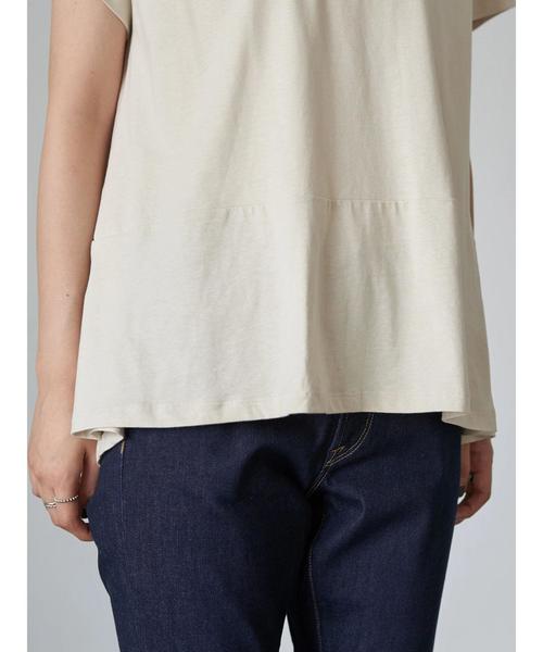 AMERICAN HOLIC(アメリカンホリック)の「裾イレヘム切り替えカットプルオーバー *(Tシャツ/カットソー・レディース・キャメル/ネイビー/オフホワイト/アイボリー/チャコールグレー・M/L)」の21枚目の写真