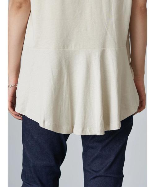 AMERICAN HOLIC(アメリカンホリック)の「裾イレヘム切り替えカットプルオーバー *(Tシャツ/カットソー・レディース・キャメル/ネイビー/オフホワイト/アイボリー/チャコールグレー・M/L)」の22枚目の写真