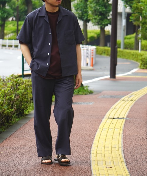 ADAM ET ROPE'（アダムエロペ）の「【EVALET】ワイドイージーパンツ（その他パンツ・メンズ・ブラック/ダークブラウン/ブルー系その他2・M/L）」の4枚目の写真