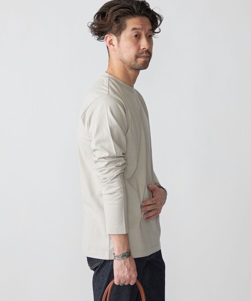 SHIPS: 抗菌・防臭 NANO-FINE(R) ハイゲージ クルーネック Tシャツ (ロンT)（Tシャツ/カットソー）｜SHIPS（シップス）