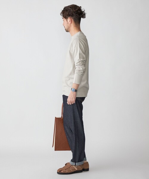 SHIPS: 抗菌・防臭 NANO-FINE(R) ハイゲージ クルーネック Tシャツ (ロンT)（Tシャツ/カットソー）｜SHIPS（シップス）