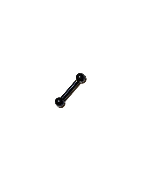 MORPH（モルフ）の「MORPH モルフ  バーベルボディーピアス 12ゲージ 6mm~16mm（ピアス（片耳用）・メンズ・ブラック・6/8/10/12/14/16）」の2枚目の写真