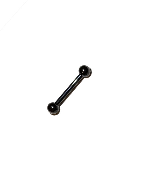 MORPH（モルフ）の「MORPH モルフ  バーベルボディーピアス 12ゲージ 6mm~16mm（ピアス（片耳用）・メンズ・ブラック・6/8/10/12/14/16）」の3枚目の写真