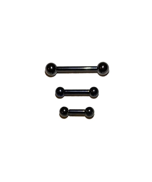 MORPH（モルフ）の「MORPH モルフ  バーベルボディーピアス 12ゲージ 6mm~16mm（ピアス（片耳用）・メンズ・ブラック・6/8/10/12/14/16）」の4枚目の写真