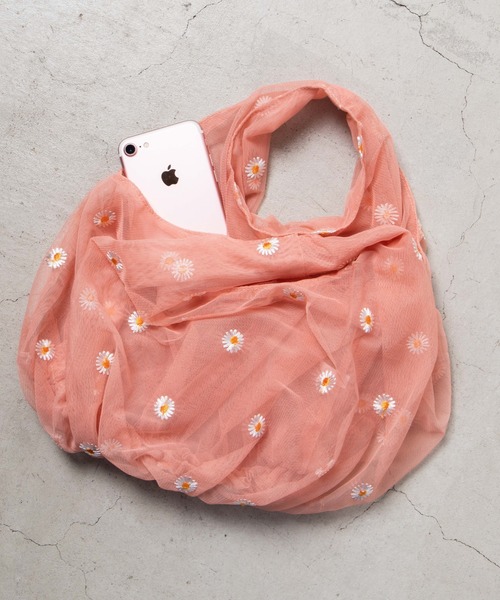 WEGO（ウィゴー）の「WEGO/マーガレットシースルートートバッグ（トートバッグ・レディース・サックスブルー/ピンク/イエロー・FREE）」の13枚目の写真