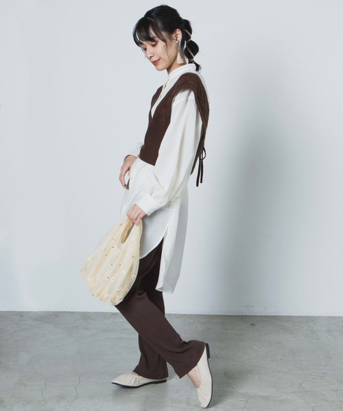 WEGO（ウィゴー）の「WEGO/マーガレットシースルートートバッグ（トートバッグ・レディース・サックスブルー/ピンク/イエロー・FREE）」の6枚目の写真