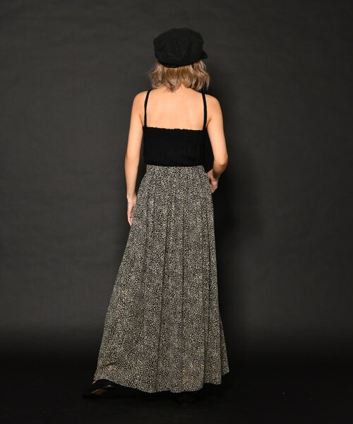 My shawty（ﾏｲｼｬｳﾃｨｰ）の「chiffon leopard long skirt（スカート・レディース・ブラック/ベージュ・FREE）」の3枚目の写真