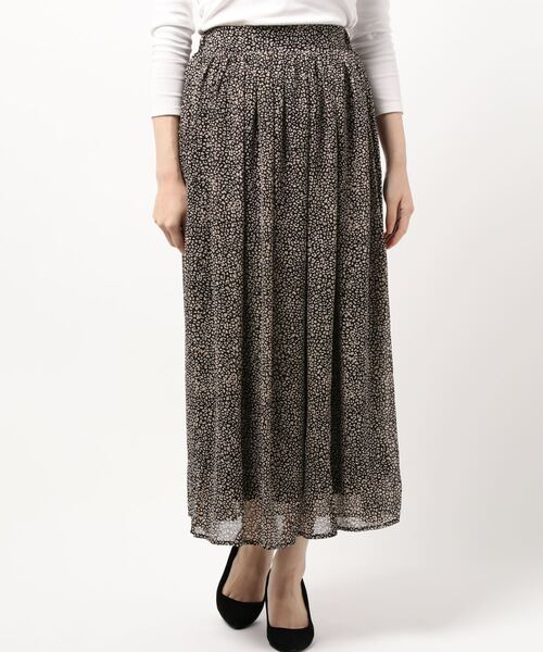 My shawty（ﾏｲｼｬｳﾃｨｰ）の「chiffon leopard long skirt（スカート・レディース・ブラック/ベージュ・FREE）」の11枚目の写真