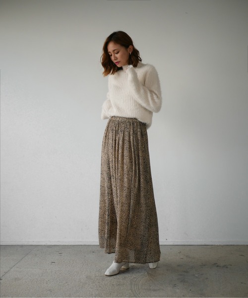 My shawty（ﾏｲｼｬｳﾃｨｰ）の「chiffon leopard long skirt（スカート・レディース・ブラック/ベージュ・FREE）」の20枚目の写真
