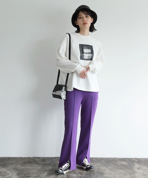 PAGEBOY（ページボーイ）の「モダンアートプルオーバー(トレーナー/スウェット)（スウェット・レディース・ブラック/オフホワイト・FREE）」の10枚目の写真