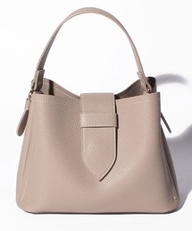 軽量合皮配色ステッチミニBAG