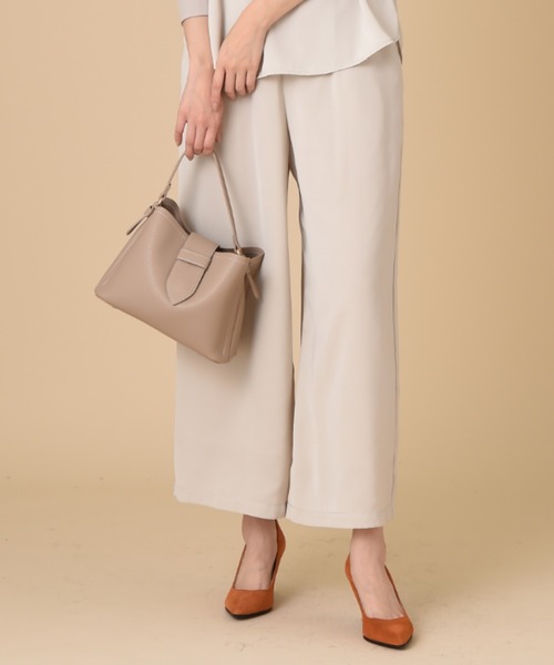 INTERPLANET（インタープラネット）の「軽量合皮配色ステッチミニBAG（ショルダーバッグ・レディース・ブラック/ベージュ・フリー）」の7枚目の写真