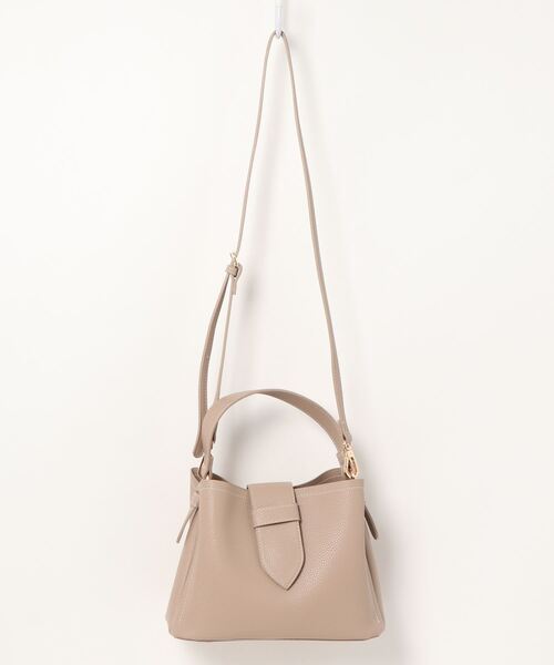 INTERPLANET（インタープラネット）の「軽量合皮配色ステッチミニBAG（ショルダーバッグ・レディース・ブラック/ベージュ・フリー）」の15枚目の写真