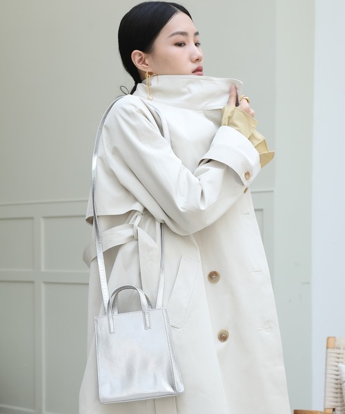 chuclla(チュクラ)の「レザー スクエアバッグ cb-2 chas1(ショルダーバッグ・レディース・ブラック/シルバー/ブラウン系その他/ベージュ系その他・FREE)」の18枚目の写真