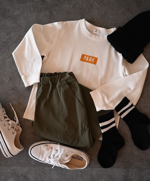 ZERO standerd(ゼロスタンダード)の「ゼロスタンダード テーパードストレッチパンツ(その他パンツ・キッズ・ブラック/チャコールグレー/カーキ/ベージュ/ブラウン・130cm/140cm/150cm/160cm)」の7枚目の写真