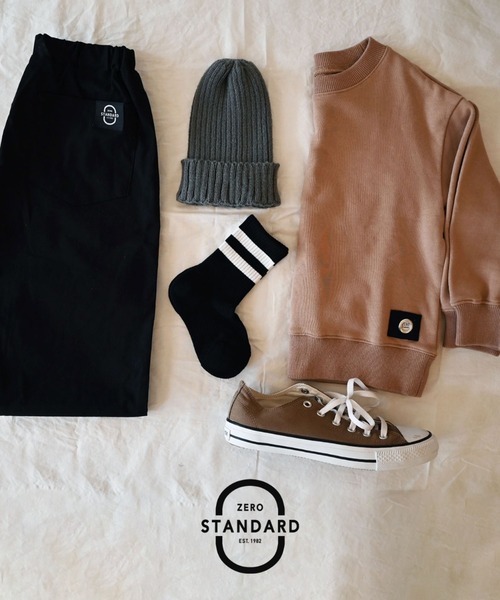 ZERO standerd(ゼロスタンダード)の「ゼロスタンダード テーパードストレッチパンツ(その他パンツ・キッズ・ブラック/チャコールグレー/カーキ/ベージュ/ブラウン・130cm/140cm/150cm/160cm)」の13枚目の写真