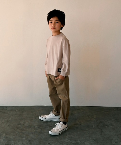 ZERO standerd(ゼロスタンダード)の「ゼロスタンダード テーパードストレッチパンツ(その他パンツ・キッズ・ブラック/チャコールグレー/カーキ/ベージュ/ブラウン・130cm/140cm/150cm/160cm)」の16枚目の写真