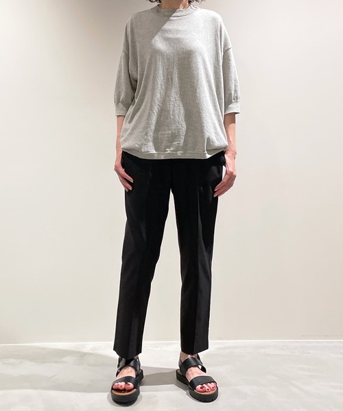 45R ダークマドラスのイージースラックスショートパンツWOMAN