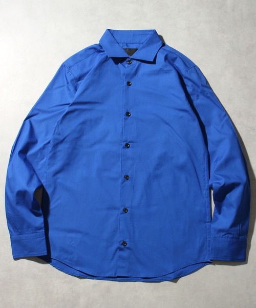 CORPUS SELECT(コーパストーキョー)の「【日本製/Made in Japan】ブロードワイドカラーロングスリーブシャツ(シャツ/ブラウス・メンズ・ブラック/ブラック系その他/ブラック系その他2/ホワイト/ワインレッド/ブルー系その他2/ネイビー/ロイヤルブルー/ブルー系その他/ピンク・LL/M/L)」の7枚目の写真