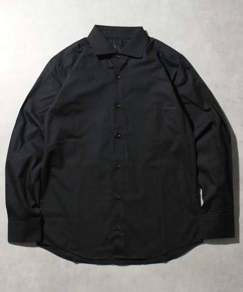 CORPUS SELECT(コーパストーキョー)の「【日本製/Made in Japan】ブロードワイドカラーロングスリーブシャツ(シャツ/ブラウス・メンズ・ブラック/ブラック系その他/ブラック系その他2/ホワイト/ワインレッド/ブルー系その他2/ネイビー/ロイヤルブルー/ブルー系その他/ピンク・LL/M/L)」の1枚目の写真