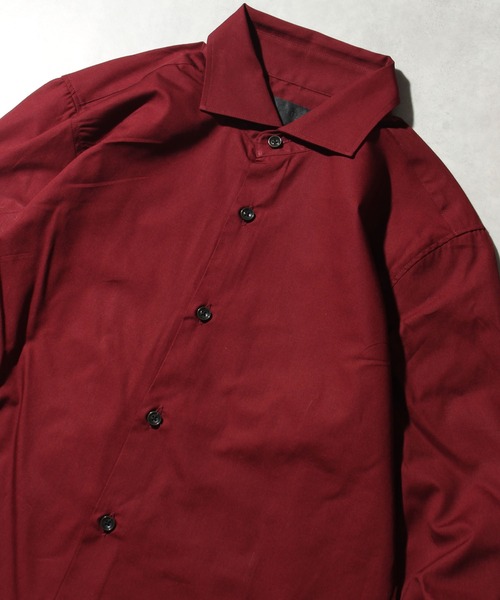 CORPUS SELECT(コーパストーキョー)の「【日本製/Made in Japan】ブロードワイドカラーロングスリーブシャツ(シャツ/ブラウス・メンズ・ブラック/ブラック系その他/ブラック系その他2/ホワイト/ワインレッド/ブルー系その他2/ネイビー/ロイヤルブルー/ブルー系その他/ピンク・LL/M/L)」の14枚目の写真