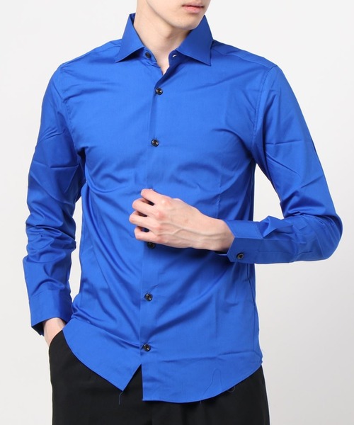 CORPUS SELECT(コーパストーキョー)の「【日本製/Made in Japan】ブロードワイドカラーロングスリーブシャツ(シャツ/ブラウス・メンズ・ブラック/ブラック系その他/ブラック系その他2/ホワイト/ワインレッド/ブルー系その他2/ネイビー/ロイヤルブルー/ブルー系その他/ピンク・LL/M/L)」の19枚目の写真