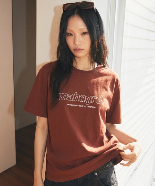 MAHAGRID(マハグリッド)の「『mahagrid/マハグリッド』THIRD LOGO TEE/サードロゴ 半袖Tシャツ(Tシャツ/カットソー・レディース・ホワイト/チャコールグレー/ライトブルー/ブラック/パープル/ネイビー/ブルー/アイボリー/レッド・S/M/L/XL)」の22枚目の写真