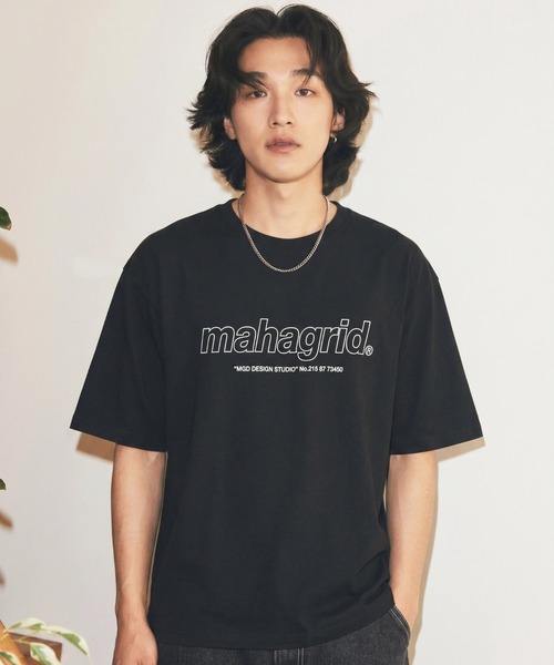 MAHAGRID(マハグリッド)の「『mahagrid/マハグリッド』THIRD LOGO TEE/サードロゴ 半袖Tシャツ(Tシャツ/カットソー・レディース・ホワイト/チャコールグレー/ライトブルー/ブラック/パープル/ネイビー/ブルー/アイボリー/レッド・S/M/L/XL)」の17枚目の写真