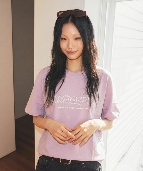 MAHAGRID(マハグリッド)の「『mahagrid/マハグリッド』THIRD LOGO TEE/サードロゴ 半袖Tシャツ(Tシャツ/カットソー・レディース・ホワイト/チャコールグレー/ライトブルー/ブラック/パープル/ネイビー/ブルー/アイボリー/レッド・S/M/L/XL)」の20枚目の写真