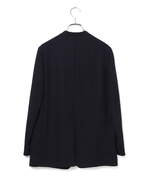 ADAM ET ROPE'（アダムエロペ）の「【セットアップ対応】ツイルノーカラージャケット（ノーカラージャケット・レディース・ネイビー/サックスブルー・36/38）」の12枚目の写真