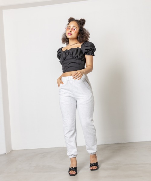 SHAGGIE(シャギー)の「ツイストミッドヒールサンダル(サンダル・レディース・ブラック/ブラウン・S/M/L)」の4枚目の写真