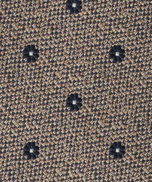 green label relaxing（グリーンレーベルリラクシング）の「GLR VIN/BSKT 8.0 小紋柄 ネクタイ（ネクタイ・メンズ・ネイビー/ベージュ・FREE）」の3枚目の写真