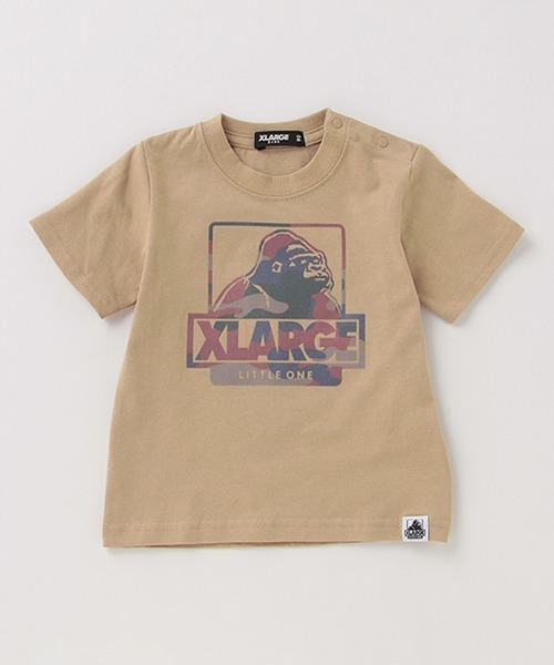 XLARGE KIDS（エクストララージキッズ）の「迷彩OGゴリラロゴプリントTシャツ（Tシャツ/カットソー・キッズ・ホワイト/ブラック/ベージュ・90cm/80ｃｍ/100cm/140cm/120cm/110cm/130cm）」の3枚目の写真