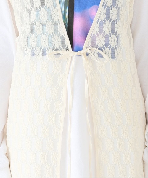 JOURNAL STANDARD relume(ジャーナルスタンダード レリューム)の「チュールレース2WAYロングベスト(ベスト・レディース・アイボリー・FREE)」の7枚目の写真