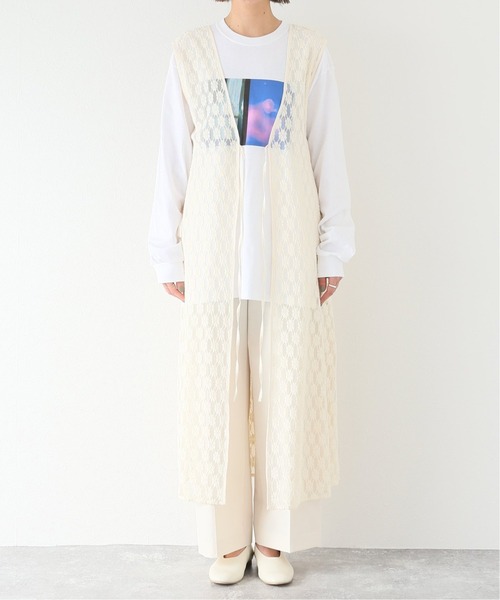 JOURNAL STANDARD relume(ジャーナルスタンダード レリューム)の「チュールレース2WAYロングベスト(ベスト・レディース・アイボリー・FREE)」の11枚目の写真