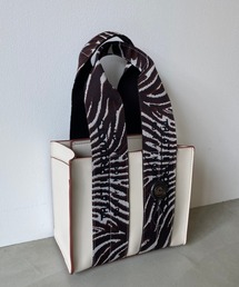 FAKE LEATHER ANIMAL JACQUARD BAG