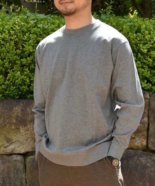 SHIPS(シップス)の「【No tie, but smartness.】SHIPS: 《制菌・防臭》セーターマシーン クルーネック ロンT(ニット/セーター・メンズ・ネイビー/グレー/ライトグリーン・SMALL/MEDIUM/LARGE/X-LARGE)」の1枚目の写真