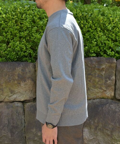 SHIPS(シップス)の「【No tie, but smartness.】SHIPS: 《制菌・防臭》セーターマシーン クルーネック ロンT(ニット/セーター・メンズ・ネイビー/グレー/ライトグリーン・SMALL/MEDIUM/LARGE/X-LARGE)」の6枚目の写真