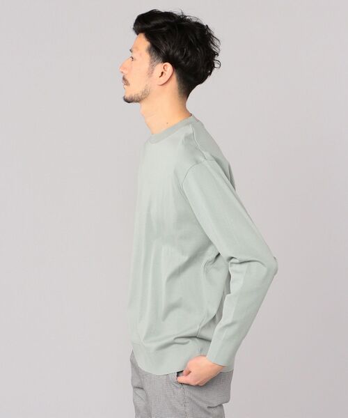 SHIPS(シップス)の「【No tie, but smartness.】SHIPS: 《制菌・防臭》セーターマシーン クルーネック ロンT(ニット/セーター・メンズ・ネイビー/グレー/ライトグリーン・SMALL/MEDIUM/LARGE/X-LARGE)」の10枚目の写真