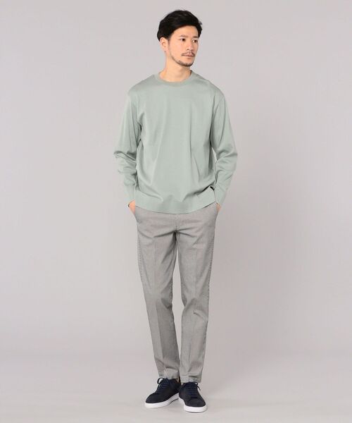 SHIPS(シップス)の「【No tie, but smartness.】SHIPS: 《制菌・防臭》セーターマシーン クルーネック ロンT(ニット/セーター・メンズ・ネイビー/グレー/ライトグリーン・SMALL/MEDIUM/LARGE/X-LARGE)」の13枚目の写真