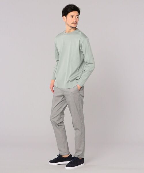 SHIPS(シップス)の「【No tie, but smartness.】SHIPS: 《制菌・防臭》セーターマシーン クルーネック ロンT(ニット/セーター・メンズ・ネイビー/グレー/ライトグリーン・SMALL/MEDIUM/LARGE/X-LARGE)」の14枚目の写真