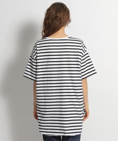 niko and...（ニコアンド）の「トルココットンラウンドテールTシャツ（Tシャツ/カットソー・レディース・ホワイト/ブラック/ベージュ/パープル/オフホワイト・MEDIUM/LARGE）」の12枚目の写真