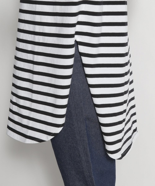 niko and...（ニコアンド）の「トルココットンラウンドテールTシャツ（Tシャツ/カットソー・レディース・ホワイト/ブラック/ベージュ/パープル/オフホワイト・MEDIUM/LARGE）」の20枚目の写真