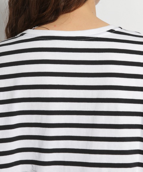 niko and...（ニコアンド）の「トルココットンラウンドテールTシャツ（Tシャツ/カットソー・レディース・ホワイト/ブラック/ベージュ/パープル/オフホワイト・MEDIUM/LARGE）」の11枚目の写真