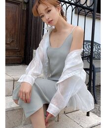 RESEXXY | ゴールドボタンシアーシャツ(シャツ/ブラウス)