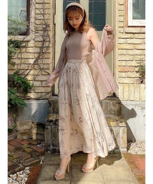 RESEXXY（リゼクシー）の「ゴールドボタンシアーシャツ（シャツ/ブラウス・レディース・モカ/ブルー/ホワイト・FREE）」の20枚目の写真