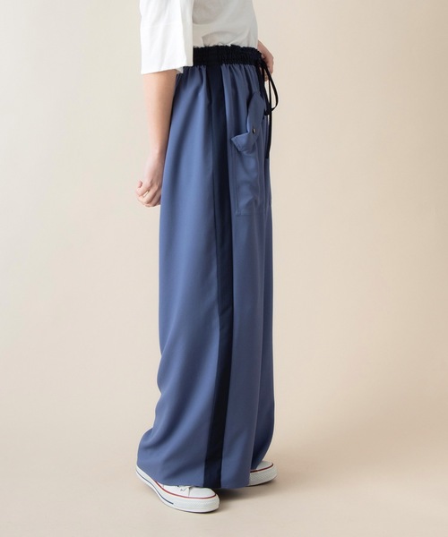 La SRIC（ラスリック）の「La SRIC / サイドラインワイドパンツ