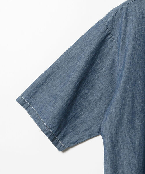 BEAMS（ビームス）の「BEAMS / ミリタリー プルオーバー イージー シャツ（シャツ/ブラウス・メンズ・オリーブ/ブルー系その他4・SMALL/MEDIUM/LARGE/X-LARGE）」の9枚目の写真