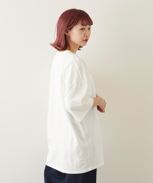 セール】【timecapsule】「四角い思い出」プリント半袖ビッグT